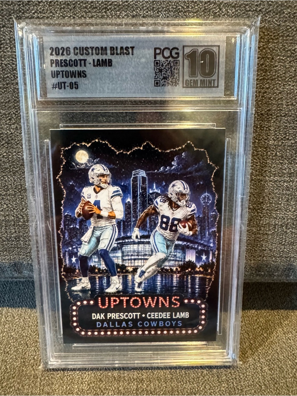 2026 Custom Blast Dak Prescott & CeeDee Lamb Uptowns PCG 10 Gem Mint